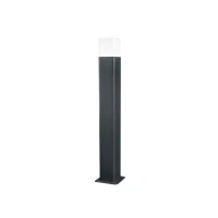Abbildung von LEDVANCE Smarte LED Aussenleuchte, Stehleuchte mit WIFI Technologie für Außen, RGB Farben änderbar, Aluminium dunkelgr., 80CM Höhe, Kompatibel Google und Alexa Voice Control, SMART+ CUBE