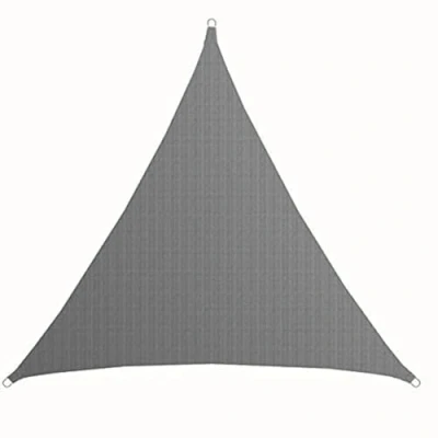 Abbildung von AMANKA 7x7x7 UV Sonnensegel Dreieck Wasserdurchlässig Sonnenschutz Balkon Dreieckig 7m Terrassendach Sichtschutz Garten Sonnendach Pool Pergola Trampolin Wohnwagen Terrasse Camping