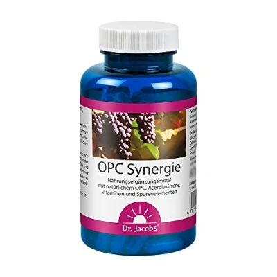 Abbildung von Dr. Jacob&#039;s OPC Synergie Traubenkernextrakt mit Acerola