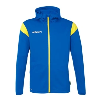 Abbildung von uhlsport Unisex Squad 27 Track Hood Sport Jacke, Azurblau/Limonengelb, 152 EU