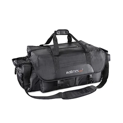 Abbildung von Walimex pro Foto und Studiotasche XXL Extra große Tasche für Equipment, mit Trennstegen, Taschen Befestigungsschlaufen Stative Perfekter Schutz Studioblitze Kameras