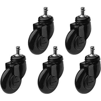 Abbildung von Efalock Clic Tec Rolle f&uuml;r Rollhocker schwarz 5 Stk.