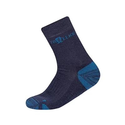 Abbildung von Trollkids Kinder Wandersocken Preikestolen, Marineblau/Mittelblau, Größe 35 38; 9 11 years