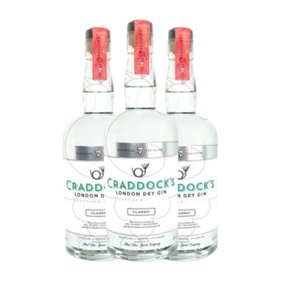 Abbildung von Gin Craddock&#039;s 70 cl (Schachtel mit 3 Flaschen von cl)