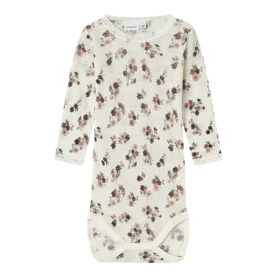 Abbildung von NAME IT Baby Mädchen NBFWANG Wool Needle LS Body NOOS Langarmbody, Weiß, 50