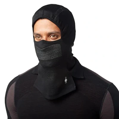 Abbildung von Smartwool Unisex Intraknit Thermal Merino Balaclava Thermo Sturmhaube, Black/White,