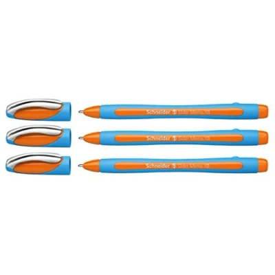 Abbildung von Schneider Slider Memo XB Kugelschreiber (mit Kappe, Strichstärke: XB, Made in Germany) (Orange, 3er)