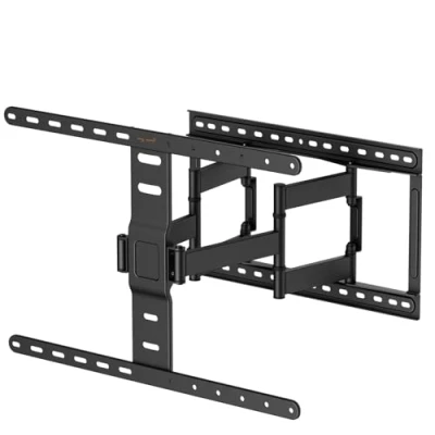 Abbildung von my wall schwenkbare TV Wandhalterung H24L, für Fernseher 43&quot; 90&quot;, bis 60 kg, Neigbare, drehbare &amp; ausziehbare Halterung, Kabelmanagement Wasserwaage, VESA 600x400