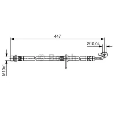 Abbildung von BOSCH 1 987 481 511 Bremsschläuche 435 HONDA: CR V 3