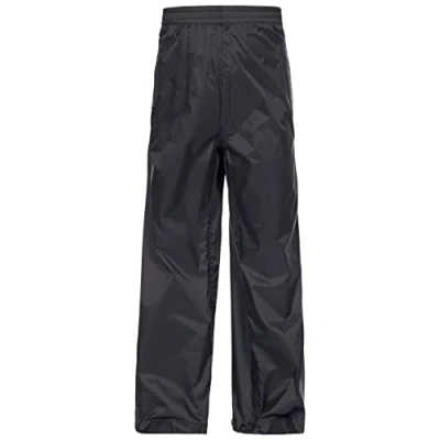 Abbildung von Trespass Qikpac Pant, Black, 2/3, Kompakt Zusammenrollbare Wasserdichte Regenhose mit 3 Taschenöffnungen für Kinder / Unisex Mädchen und Jungen Jugendliche, 2 Jahre, Schwarz
