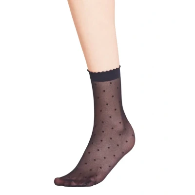 Abbildung von Falke DOT 15 Denier Transparent MATT Socken, Damen, Größe: 35 38, Blue
