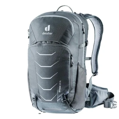 Abbildung von deuter Attack 22 EL Extra Long Fahrradrucksack mit Protektor, Graphite shale