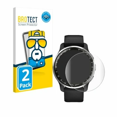 Abbildung von BROTECT 2 Stück Full Cover Schutzfolie für Garmin D2 Air X10 Screen Displayschutz Folie [3D Curved, Anti Fingerprint, Kristall Klar]