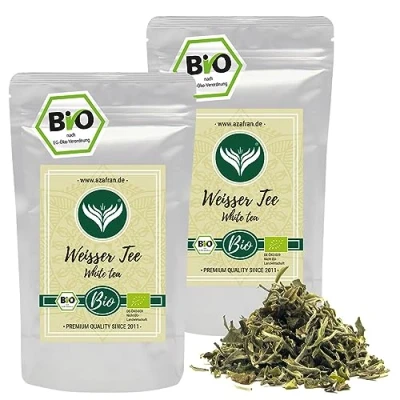 Abbildung von Azafran BIO Weißer Tee lose, Pai Mu Tan, China White Tea Peony 500g