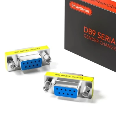 Abbildung von DriverGenius DB9 Seriell Gender Changer 9 Pin RS232 Adapter, Bu/Bu, RS232F2F