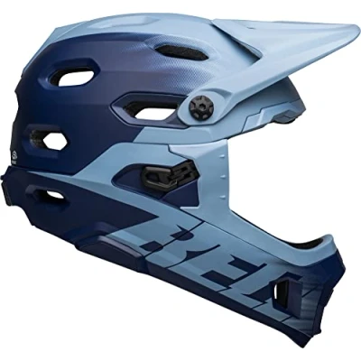 Abbildung von BELL Super Dh MIPS MTB Helm, Hellblau/Marineblau matt, M (55 59 cm)