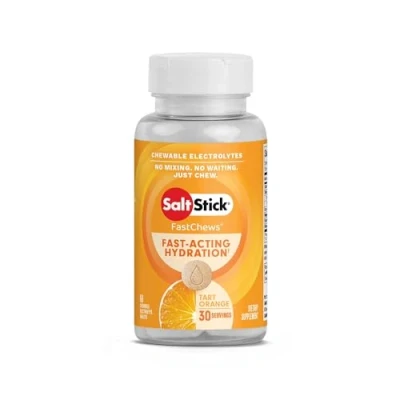 Abbildung von SaltStick Fastchews Orange Dose (60 Elektrolyt Kautabletten)
