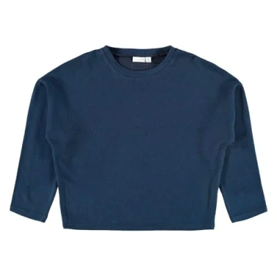 Abbildung von Name it Nkfvicti Strickpullover für Kinder, Größe: 104, Dark sapphire