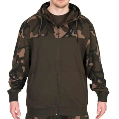 Abbildung von Fox Fishing Hoodie LW Khaki/Camo Split Zip Hoody