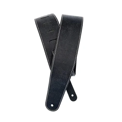 Abbildung von Planet Waves 25VNS00 DX Ledergurt The Vintage &amp; Western Leather Strap Collection Contrast Stitch Black Länge: 1300mm Breite: 64mm