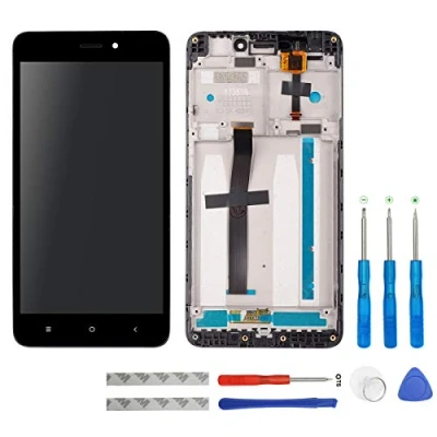 Abbildung von swark LCD Display für Xiaomi Redmi 4A Schwarz Touchscreen Digitizer Assembly Glas + Rahmen+Tools