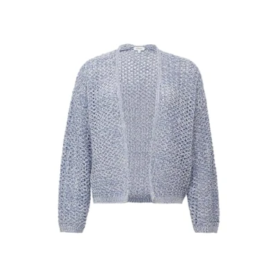 Abbildung von s.Oliver Ajour Strickcardigan aus Baumwollmix blassblau 36