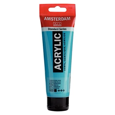 Abbildung von Amsterdam Standard Series Acrylfarbe Tube 120 ml Türkisblau 522 (17095222)