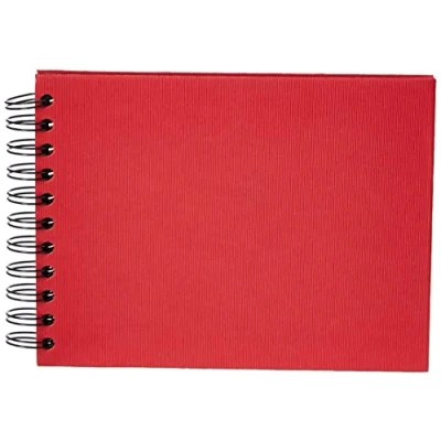 Abbildung von Rössler Papier 1329452360 S.O.H.O. Wire O Fotoalbum 195 x 145 mm, 40 schwarze Seiten, Rot, 1 Stück