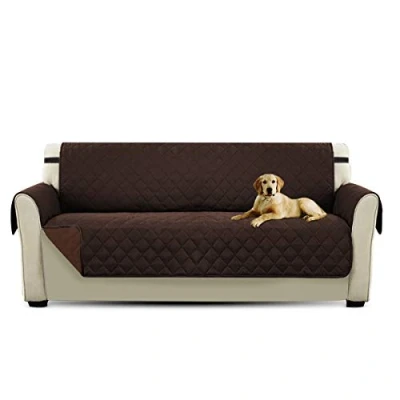 Abbildung von PETCUTE Sofaschoner 2 sitzer Couch überwurf couchbezug sofaüberzug Sofa Schutz Abdeckung 3 Sofaüberwurf Grau