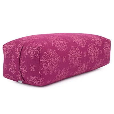 Abbildung von bodhi Yoga Bolster SALAMBA gemustert, 64x25x17cm Lotus, berry, Dinkel