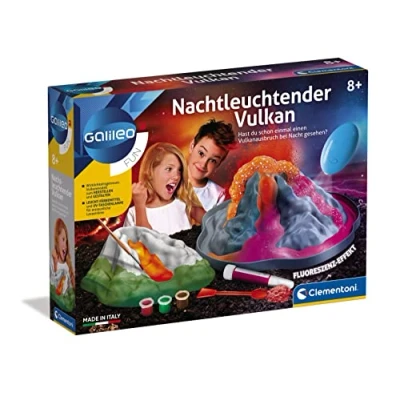 Abbildung von Clementoni® Experimentierkasten Galileo, Nachtleuchtender Vulkan, Made in Europe