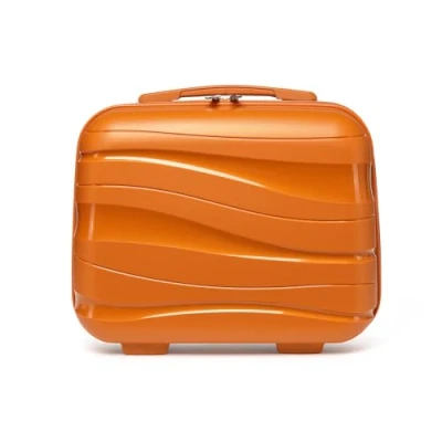 Abbildung von KONO Kosmetikkoffer Beautycase Kabinengepäck Damen PP Schminkkoffer (Orange)