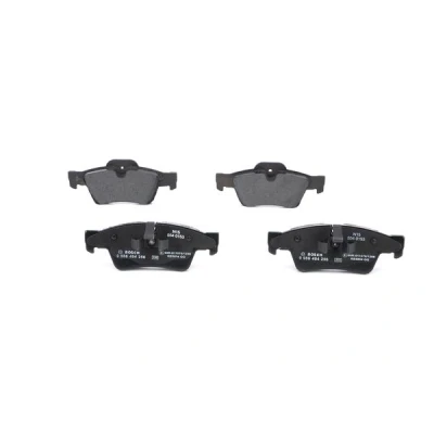Abbildung von BOSCH 0 986 494 256 Bremsbelagsatz Low Metallic mit Montageanleitung, Anti Quietsch Blech, Kolbenclip MERCEDES BENZ: GL, ML Klasse, R Klasse