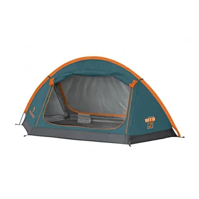 Abbildung von Ferrino Unisex Jugend MTB 2 Zelt, Eingänge mit Moskitonetz, blau,