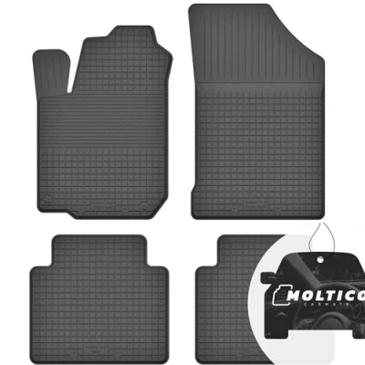 Abbildung von Gummimatten mit Rand Auto Fußmatten Gummi Automatten Passgenau 4 teilig Set passend für Citroen C6 2005 2012