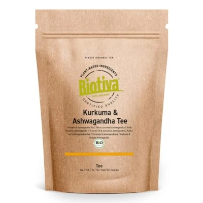 Abbildung von Biotiva Kurkuma &amp; Ashwagandha Tee Bio 100 g