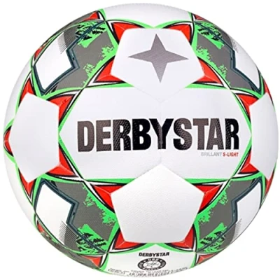 Abbildung von Derbystar Unisex Jugend Brillant DB S Light v23 Fußball, weiß grün, 4