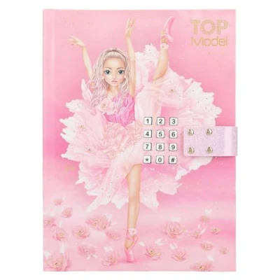 Abbildung von Depesche 13609 TOPModel Ballet Tagebuch mit Zahlen Code und Sound, Buch 80 linierten bunt illustrierten Seiten