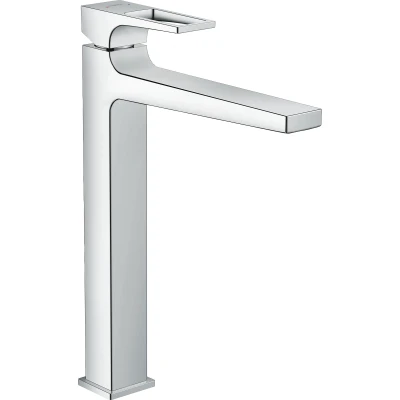 Abbildung von hansgrohe Waschtischarmatur &quot;Metropol&quot;, 26cm, mit Bügelgriff für Aufsatzwaschtische Push Open Ablauf