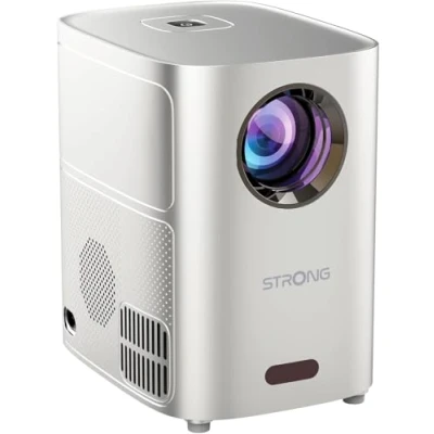 Abbildung von HD Mini Video Projektor Taschenbeamer 35 120 Zoll WLAN und Bluetooth mit Stereo Lautsprechern HDMI, USB Leichter, portabler Beamer 1500 Lumen &amp; 30000 Stunden Laufzeit