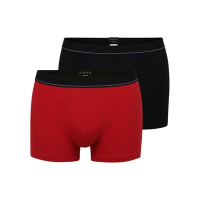 Abbildung von bugatti 2 PACK Panties, Herren, Größe: Large, Rot mittel uni