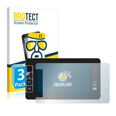 Abbildung von BROTECT Schutzglas für SmallHD 503 Ultra Bright (3 Stück) Schutzfolie Panzer Folie Glas [Extrem Kratzfest 9H, Anti Fingerprint, Transparent]