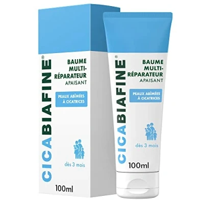 Abbildung von Cicabiafine Beruhigender Multi Reparatur Balsam (100 ml Tube) Repair für geschädigte Haut mit Narben zur Verbesserung des Aussehens von