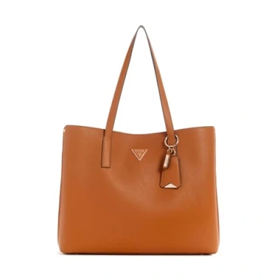 Abbildung von Guess Meridian Girlfriend TOTE Shopping Bag, Damen, Größe: One Size, Cognac