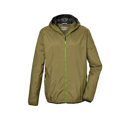 Abbildung von killtec Herren Funktionsjacke wasserdicht/Regenjacke mit Kapuze, packbar KOS 112 MN JCKT, grünes moos, XXL, 42957 000
