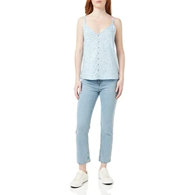 Abbildung von ONLY Onlastrid Singlet Top Chambray blue lone, Damen, Größe: 38, lone