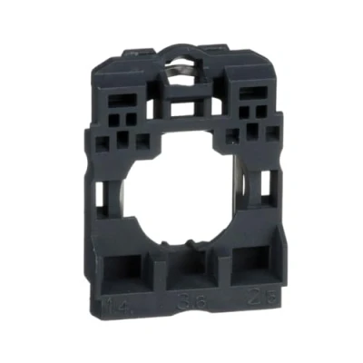 Abbildung von Befestigungsflansch für 22mm/30mm Schneider Electric Geräte XB5 7 cm x 9 10 Stück Klemmenleiste Green Premium Produkt, Dunkelgrau