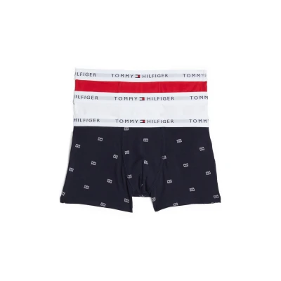 Abbildung von Tommy Hilfiger Trunk Print 3 PACK Panties für Kinder, Größe: 128 140, Des sky/primary red/white