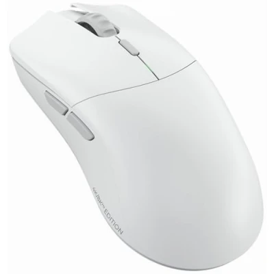Abbildung von Glorious Gaming Model O 2 PRO 4K/8K Wireless Mouse 2,4 GHz Funk, Abruf, 100 Mio. Klicks, 59 g, Lange Akkulaufzeit, BAMF 2.0 Sensor mit 26k DPI, beidhändig, 6 Tasten, PTFE Füße Weiß