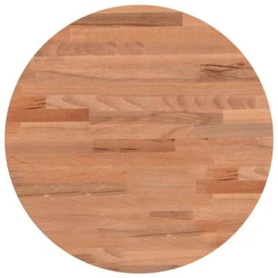 Abbildung von vidaXL Tischplatte, Holzplatte Holztischplatte Rund, Ersatzplatte Platte für Beistelltisch Bartisch, Massivholztischplatte Esstischplatte, Ø40x1,5 cm Massivholz Buche